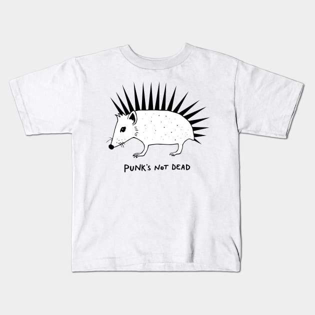 Hedgehog punker Kids T-Shirt by drFreehair